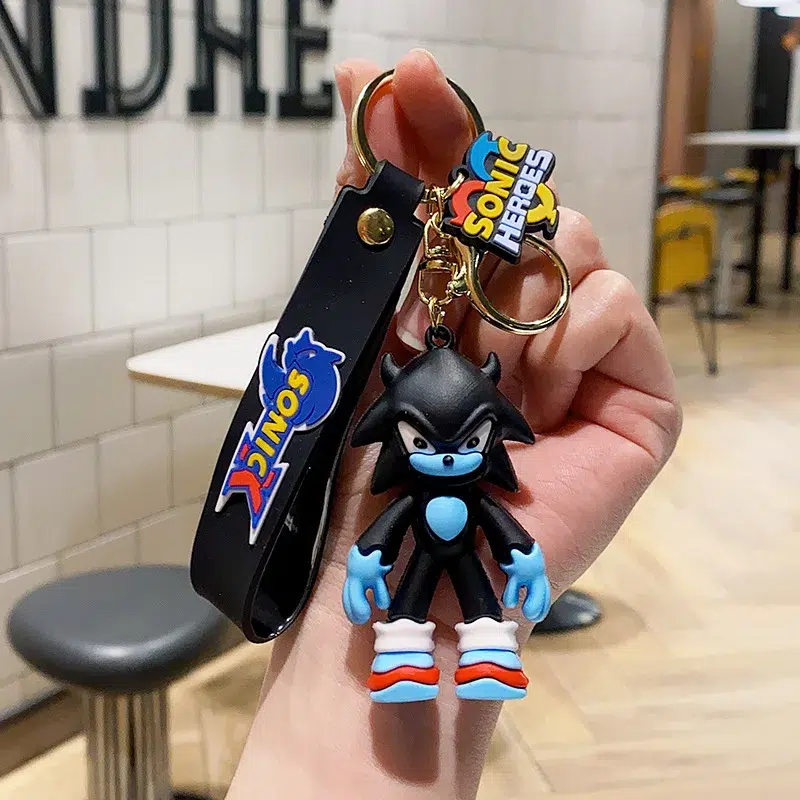 Porte-clés Sonic Heroes Noir - Neuf Sous Boîte D'origine