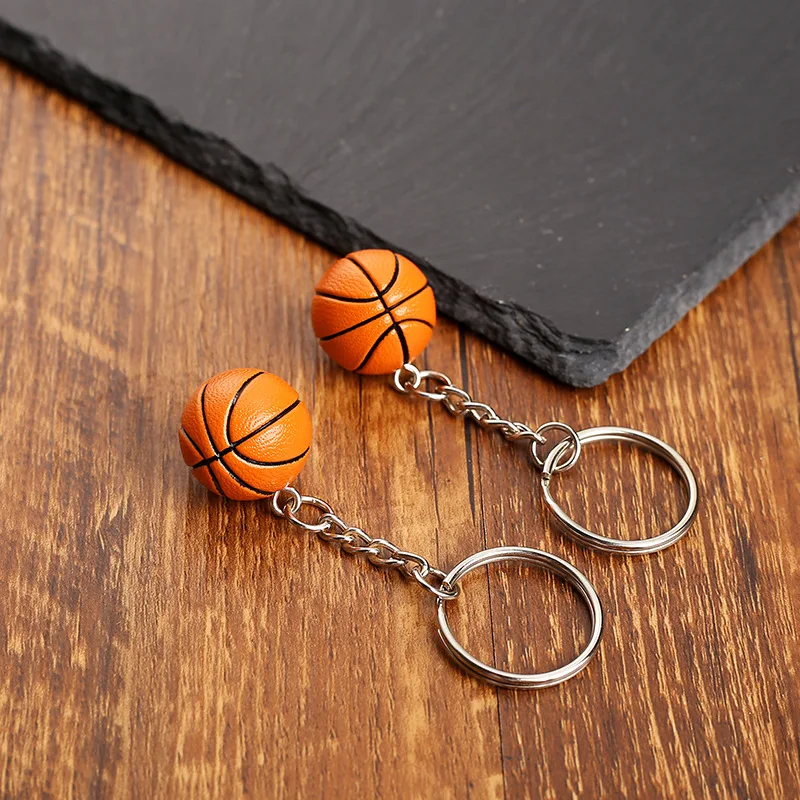 Porte-clés Ballon De Basket 3D - Pendentif Fantaisie Pour Fans De Sport
