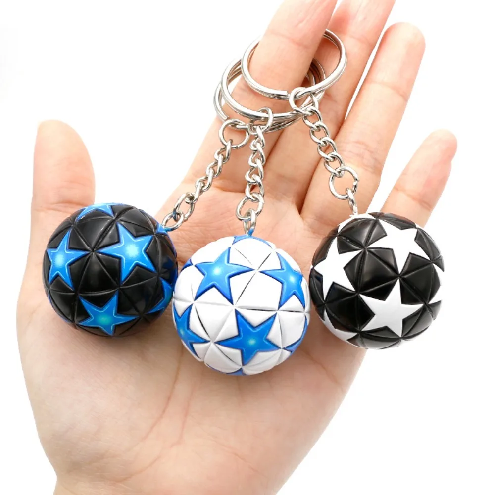 4 Porte-Clés Ballon De Foot Argenté – Mini Porte-Clés Métal Football, Idéal Cadeau Supporters Et Joueurs